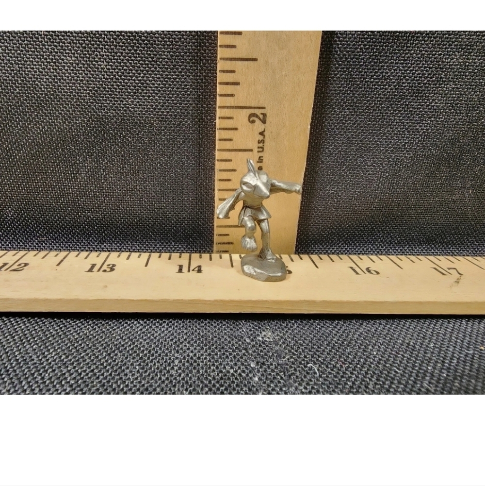 Silver Miniature FigurineVintage 1986 Rawcliffe Fine Pewter USA Figurine #763 Da